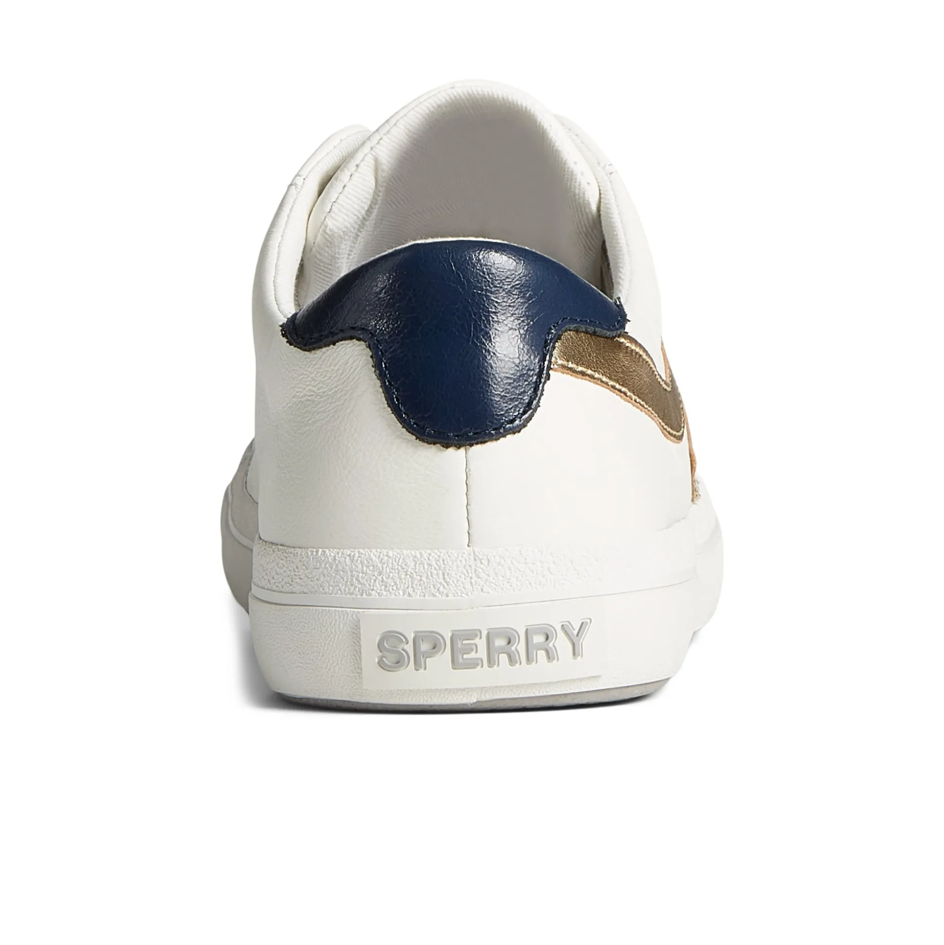 Sandy Leather Metallic Sneaker